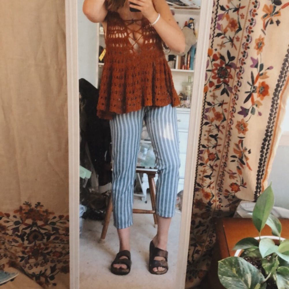 Free people crochet tank top!